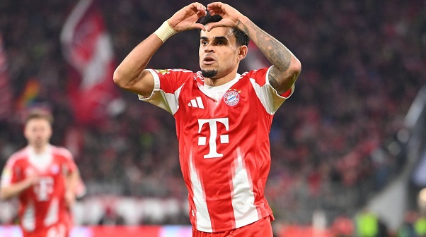 Luis Díaz var involveret i fem mål i en enkelt kamp for FC Bayern München